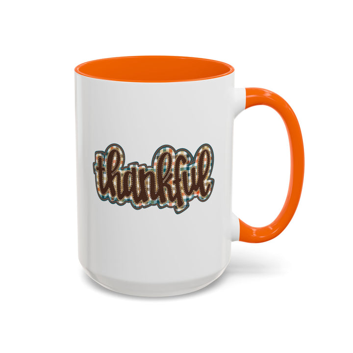 Thankful - Accent Coffee Mug (11, 15oz)