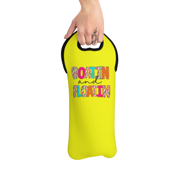 Boatin & Floatin - Wine Tote Bag