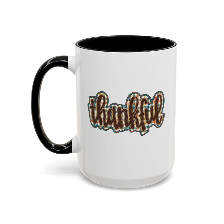 Thankful - Accent Coffee Mug (11, 15oz)