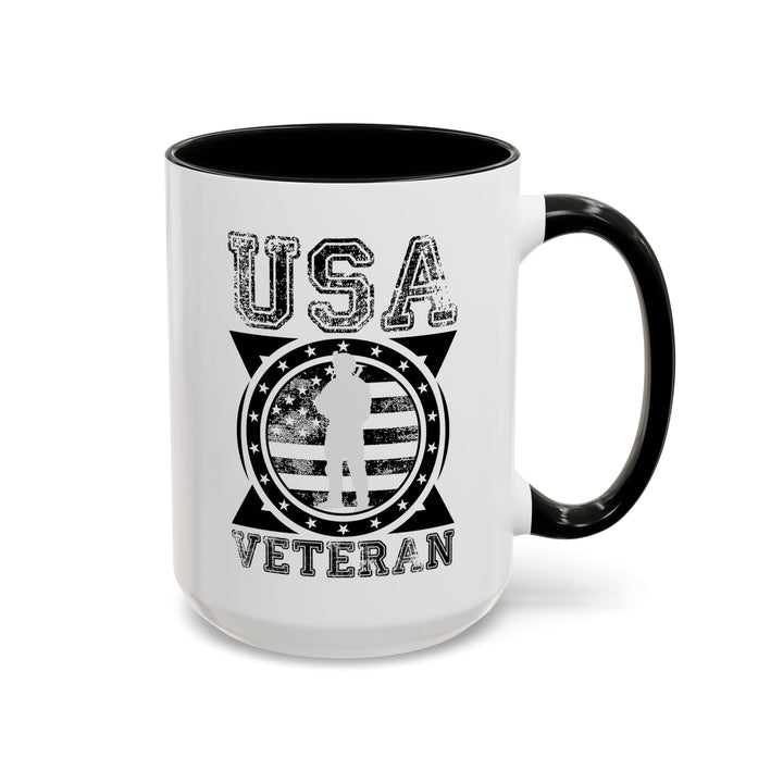 U.S.A. Veteran - Accent Coffee Mug (11, 15oz)