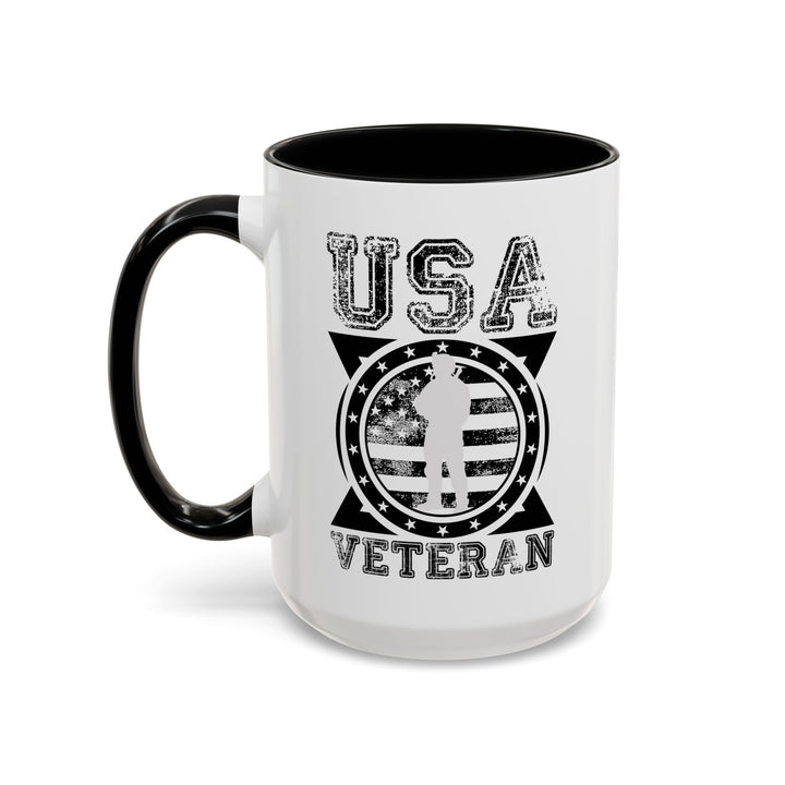 U.S.A. Veteran - Accent Coffee Mug (11, 15oz)