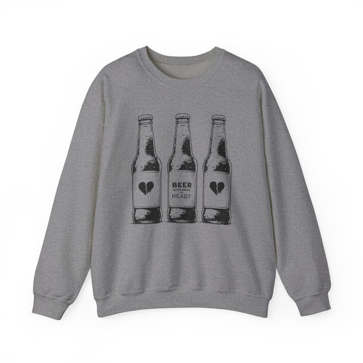Beer Never Broke My Heart -Unisex Heavy Blend™ Crewneck Sweatshirt