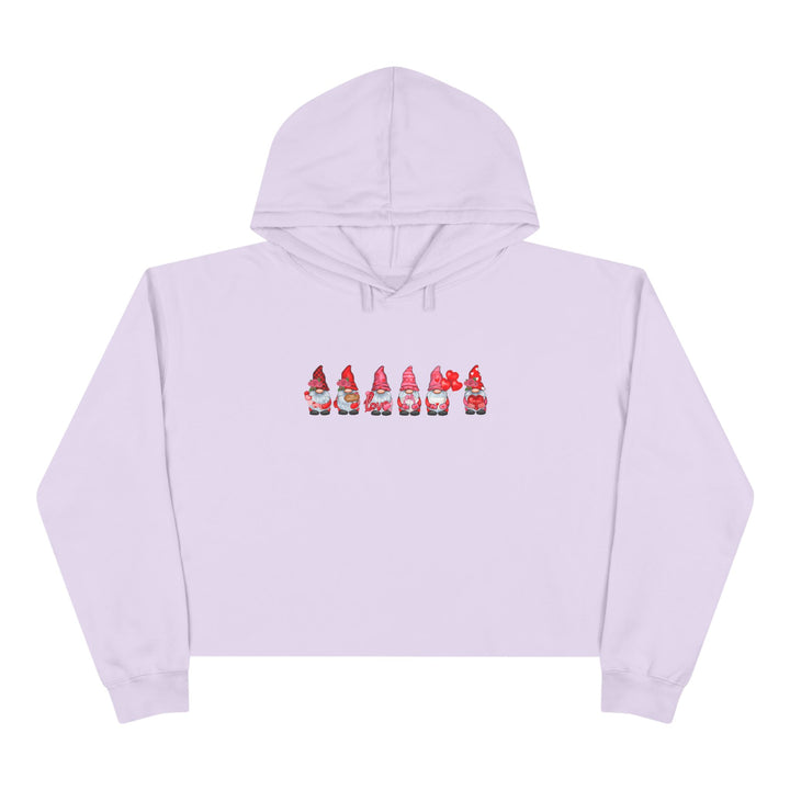 Valentines Gnomes - Crop Hoodie