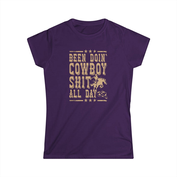 Been Doin' Cowboy Sh*t - Women's Softstyle Tee