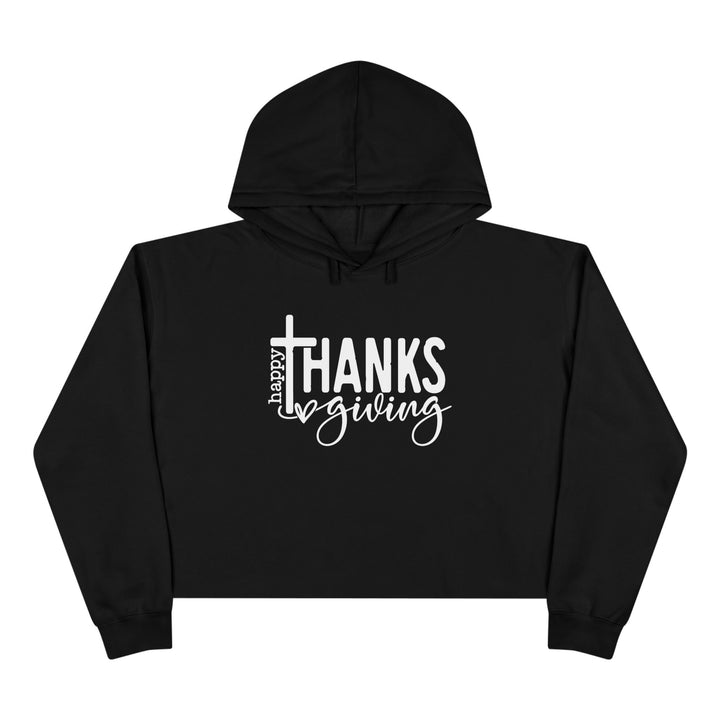 Thanksgiving Cross - Crop Hoodie