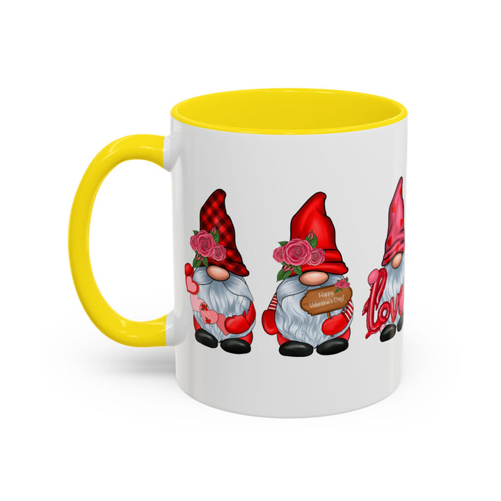 Valentine Gnomes - Accent Coffee Mug (11, 15oz)