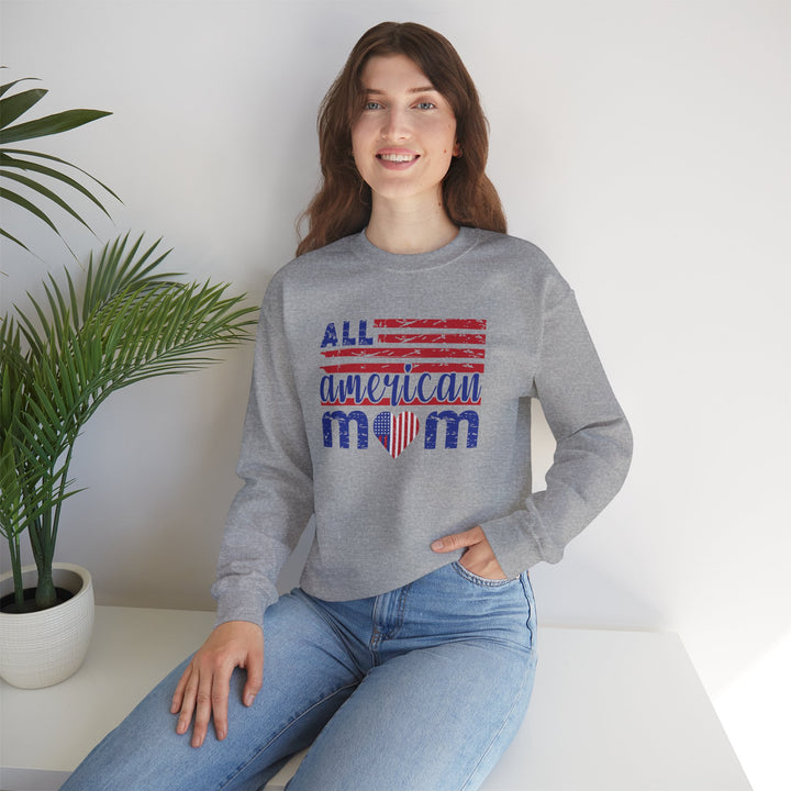 All American Mom Sweatshirt - Unisex Heavy Blend™ Crewneck