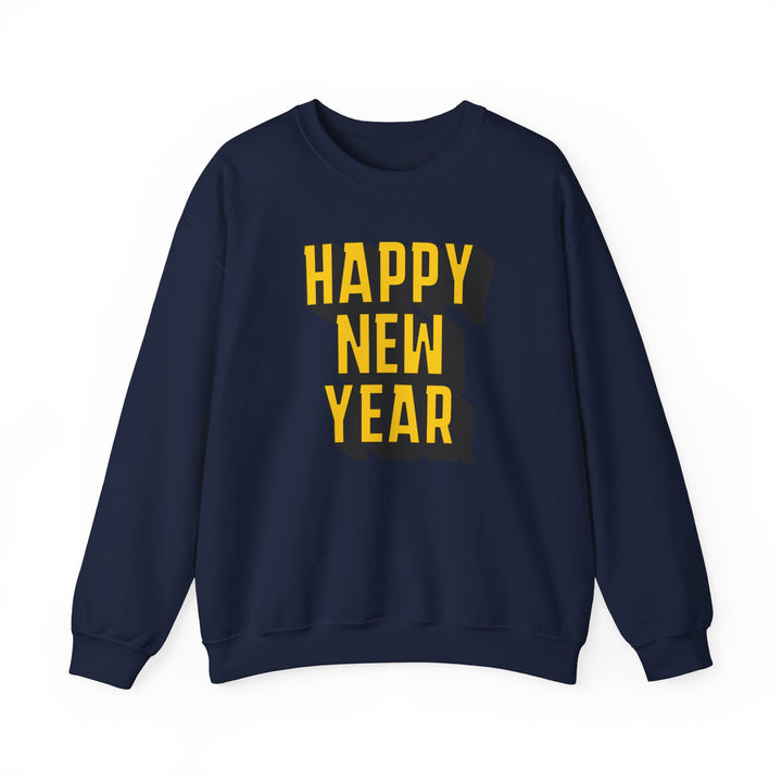 Block Happy New Year - Unisex Heavy Blend™ Crewneck Sweatshirt