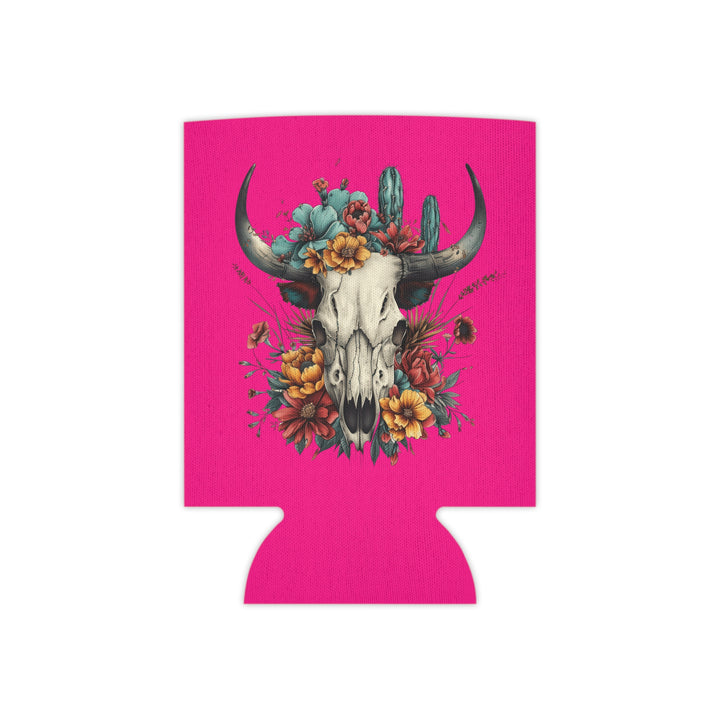 Bright And Flowery Skull - Can Cooler