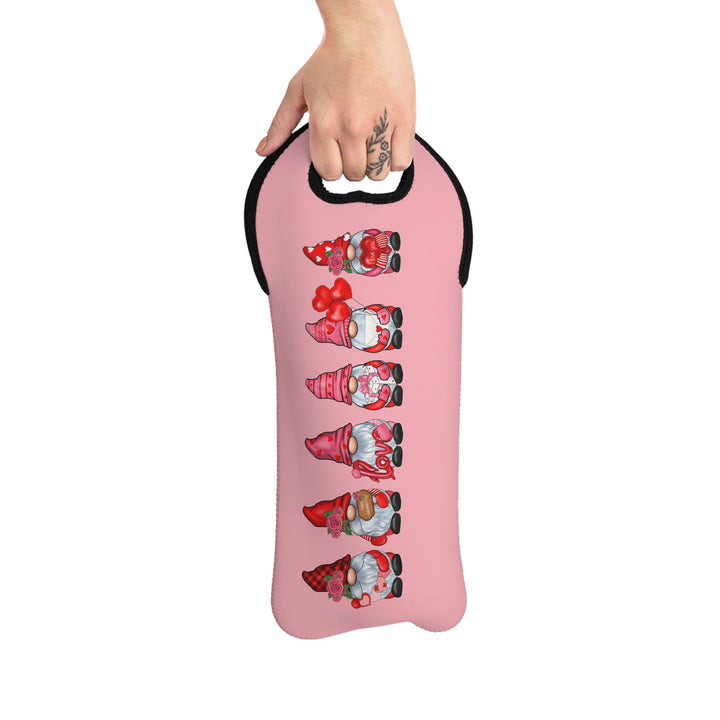 Valentines Gnomes - Wine Tote Bag