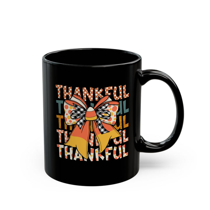 Thankful Bow - Black Mug (11oz, 15oz)