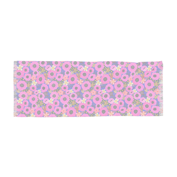 Vibrant Pink Spring Pattern - Light Scarf