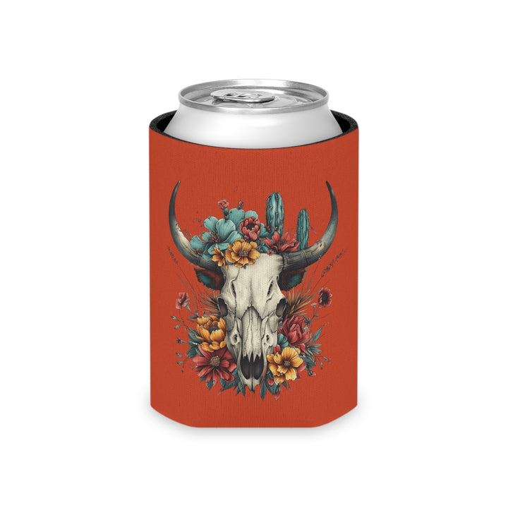 Bright And Flowery Skull - Can Cooler