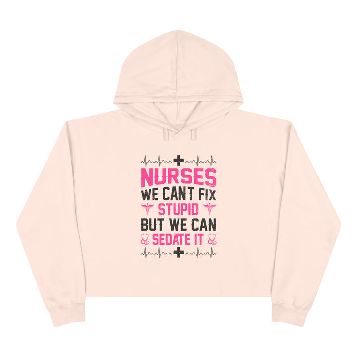 Can't Fix Stupid - Crop Hoodie