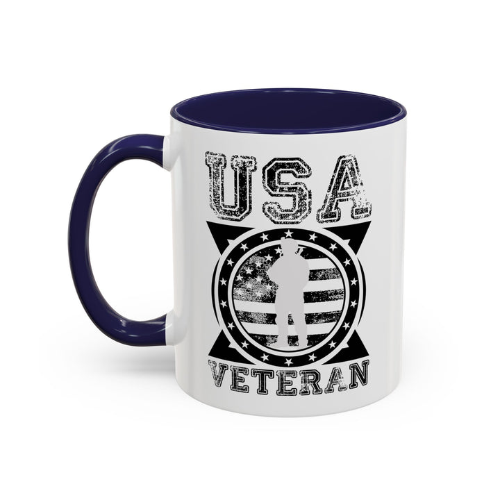 U.S.A. Veteran - Accent Coffee Mug (11, 15oz)