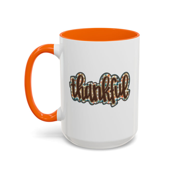 Thankful - Accent Coffee Mug (11, 15oz)