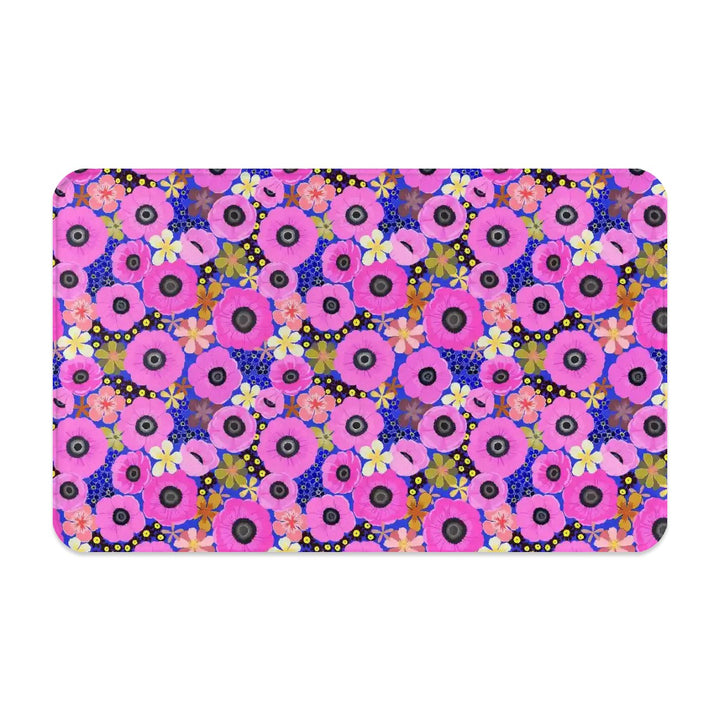 Vibrant Pink Spring Pattern - Pet Food Mat