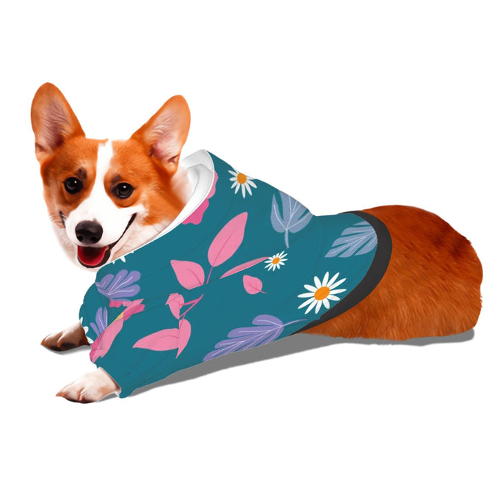 Bright Spring Pattern - Small Dog Hoodie Pet Clothes
