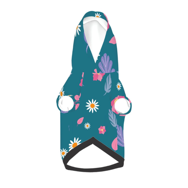 Bright Spring Pattern - Small Dog Hoodie Pet Clothes