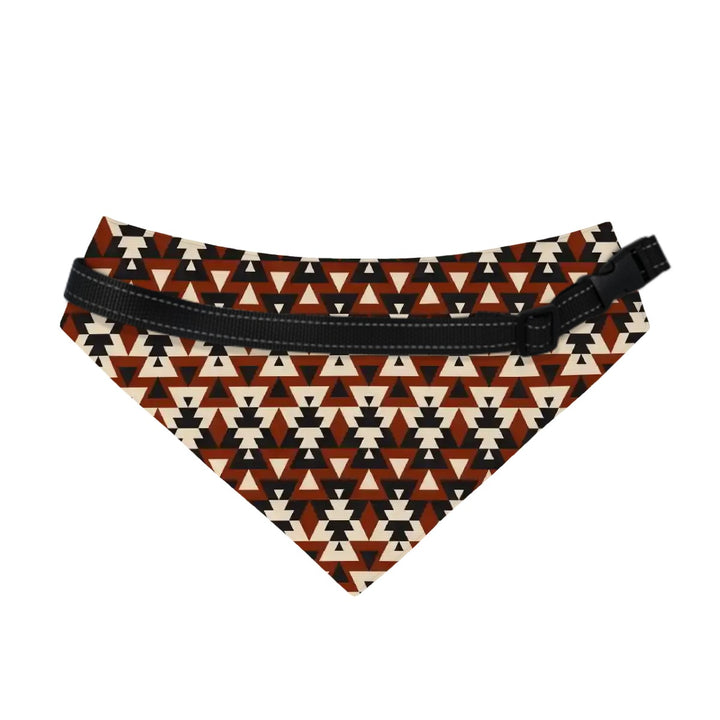 Tribal Indian Tan - Dog Bandanas Double Sided with Buckle