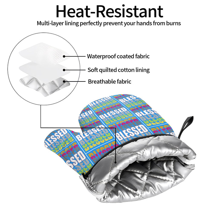 Blessed - Oven Mitts Set of Two
