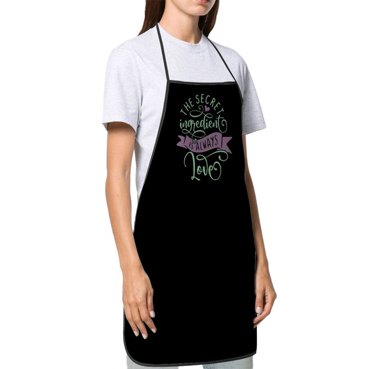 The Secret Ingredient Is Always Love - Adult Apron with Pockets