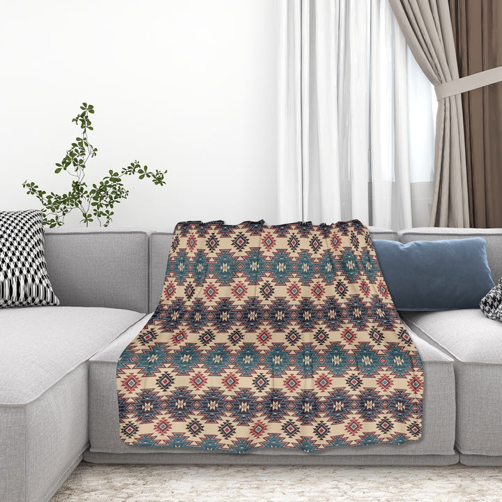 Tribal Indian Tan - Sofa Blanket