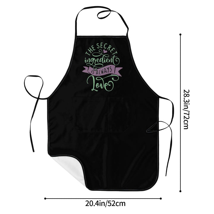 The Secret Ingredient Is Always Love - Adult Apron with Pockets