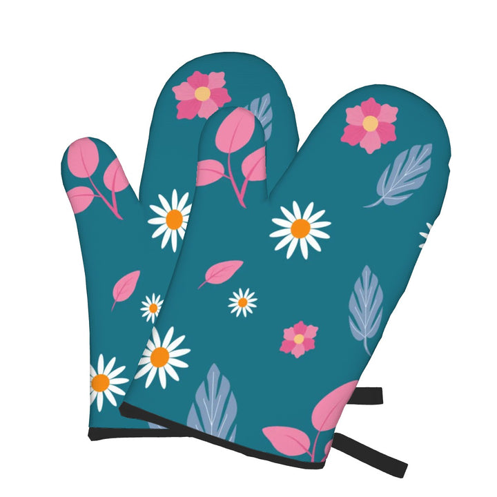 Bright Spring Pattern - Oven Mitts Set of Two