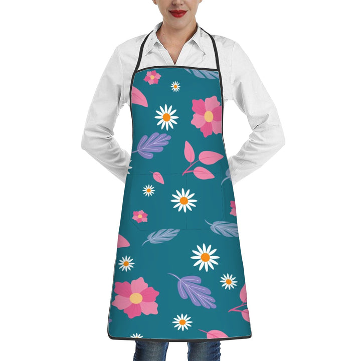 Bright Spring Pattern - Adult Apron with Pockets