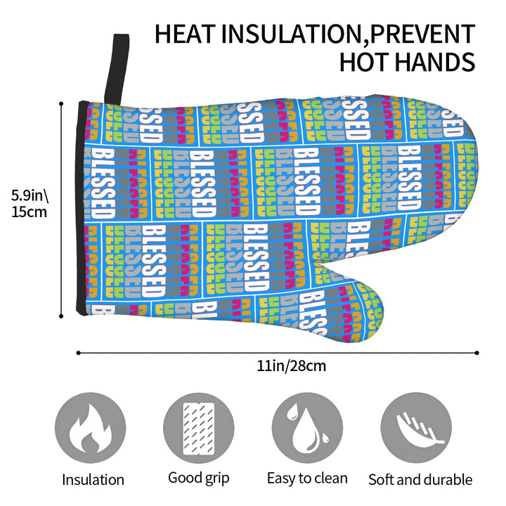 Blessed - Oven Mitts Set of Two