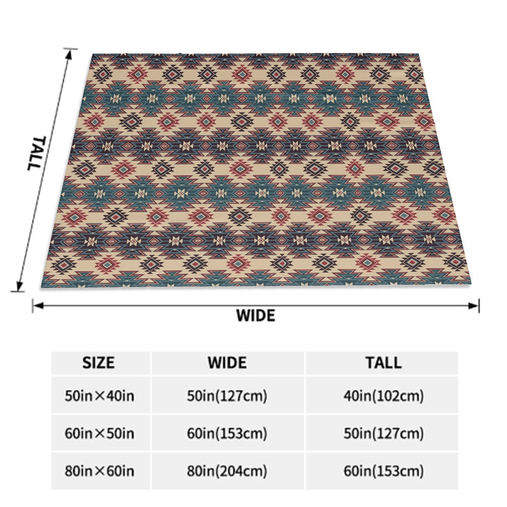 Tribal Indian Tan - Sofa Blanket