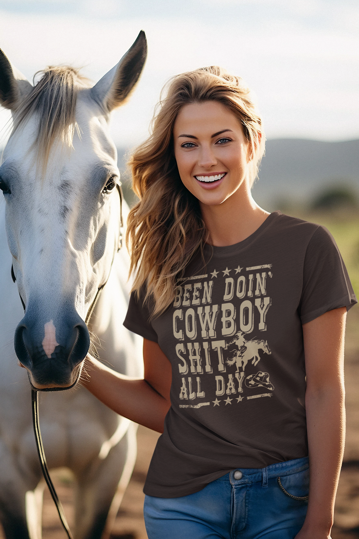 Been Doin' Cowboy Sh*t - Women's Softstyle Tee
