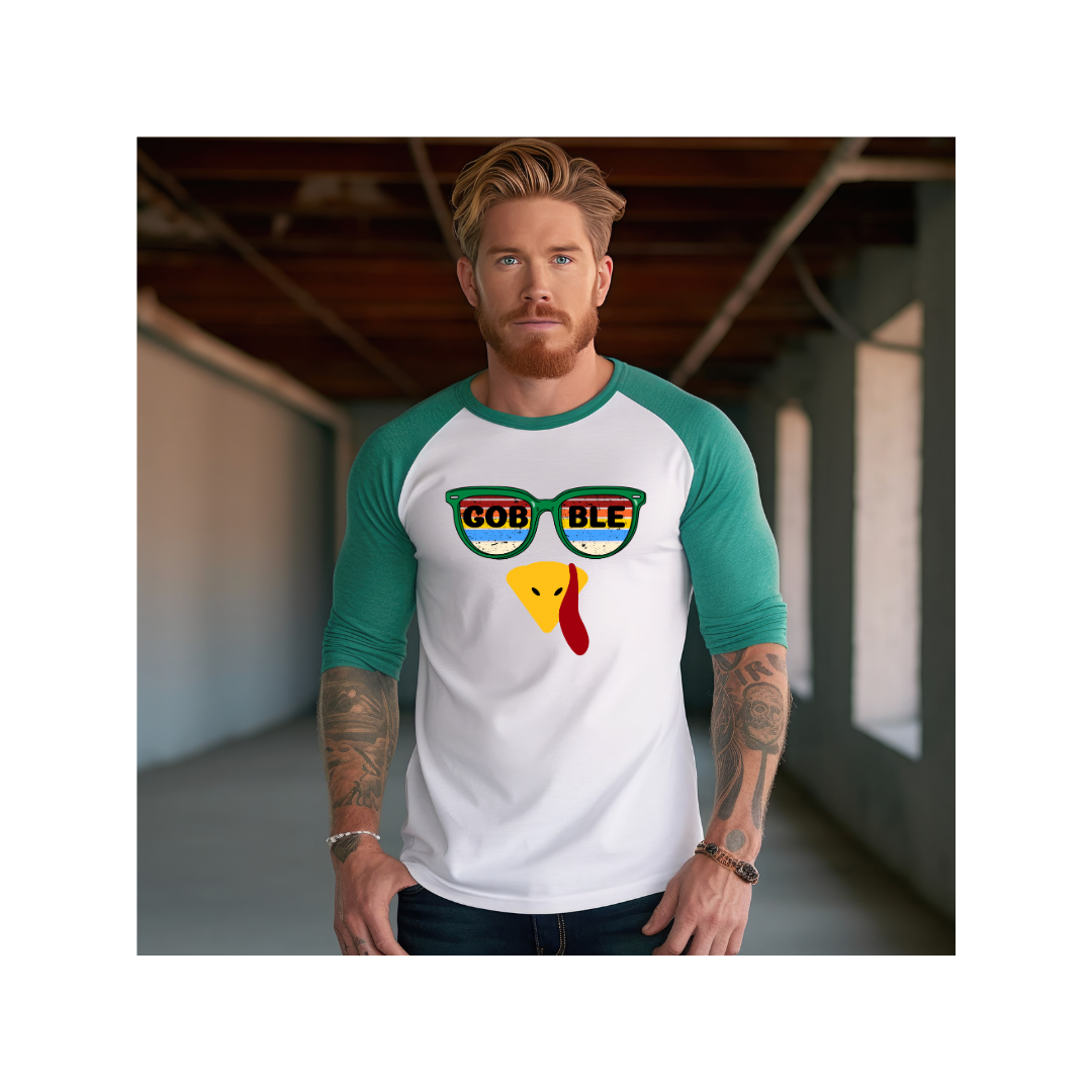 Thanksgiving- Men's 3/4 Length Sleeve
