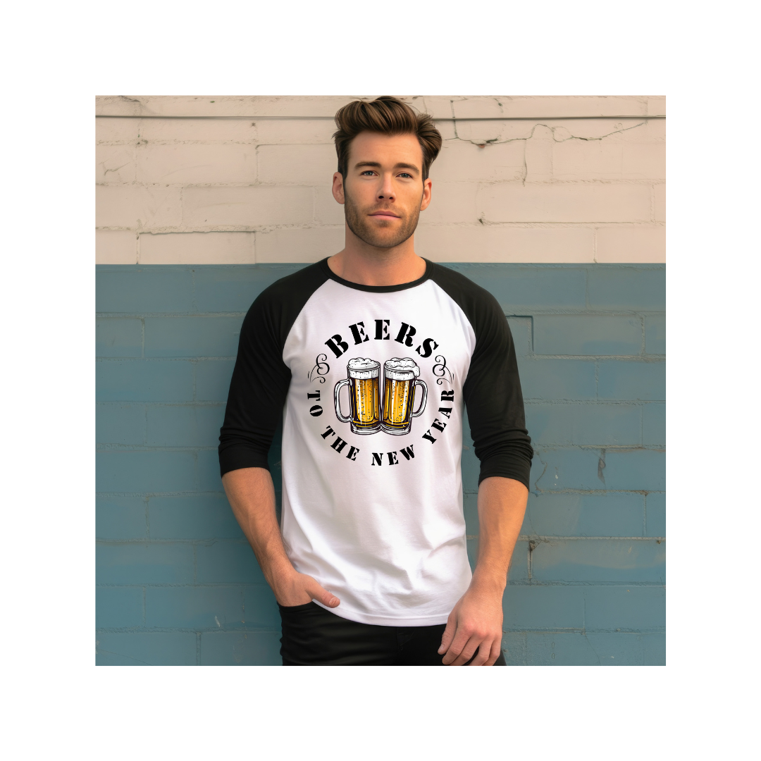 New Years- Men's 3/4 Length Sleeve