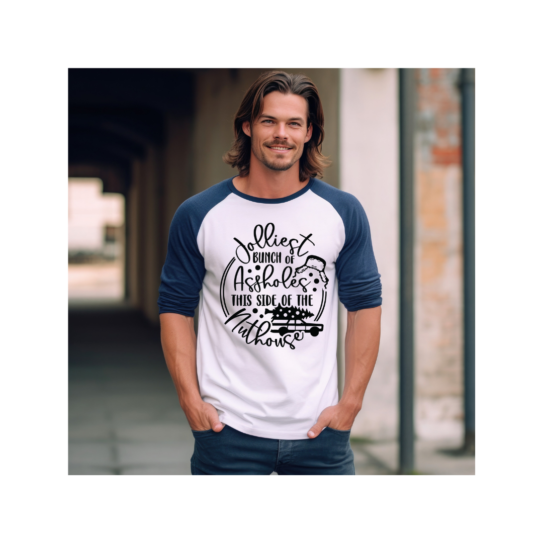 Christmas- Men's 3/4 Length Sleeve