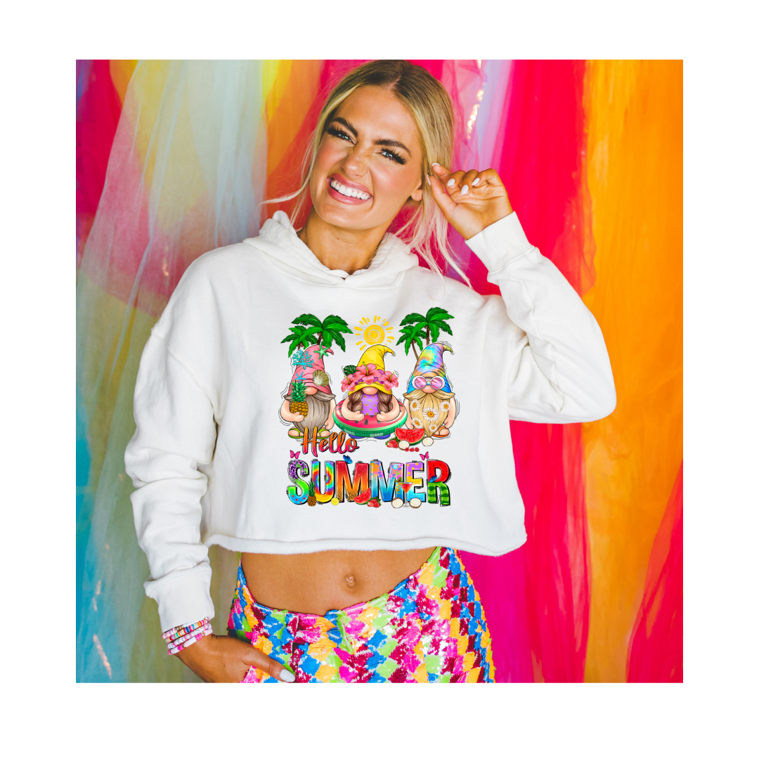 Summer- Cropped Hoodie/Sweatshirt