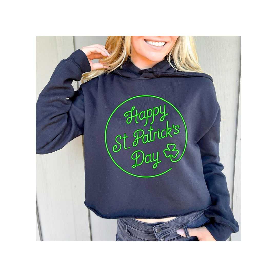 St. Patricks Day- Cropped Hoodie/Sweatshirt
