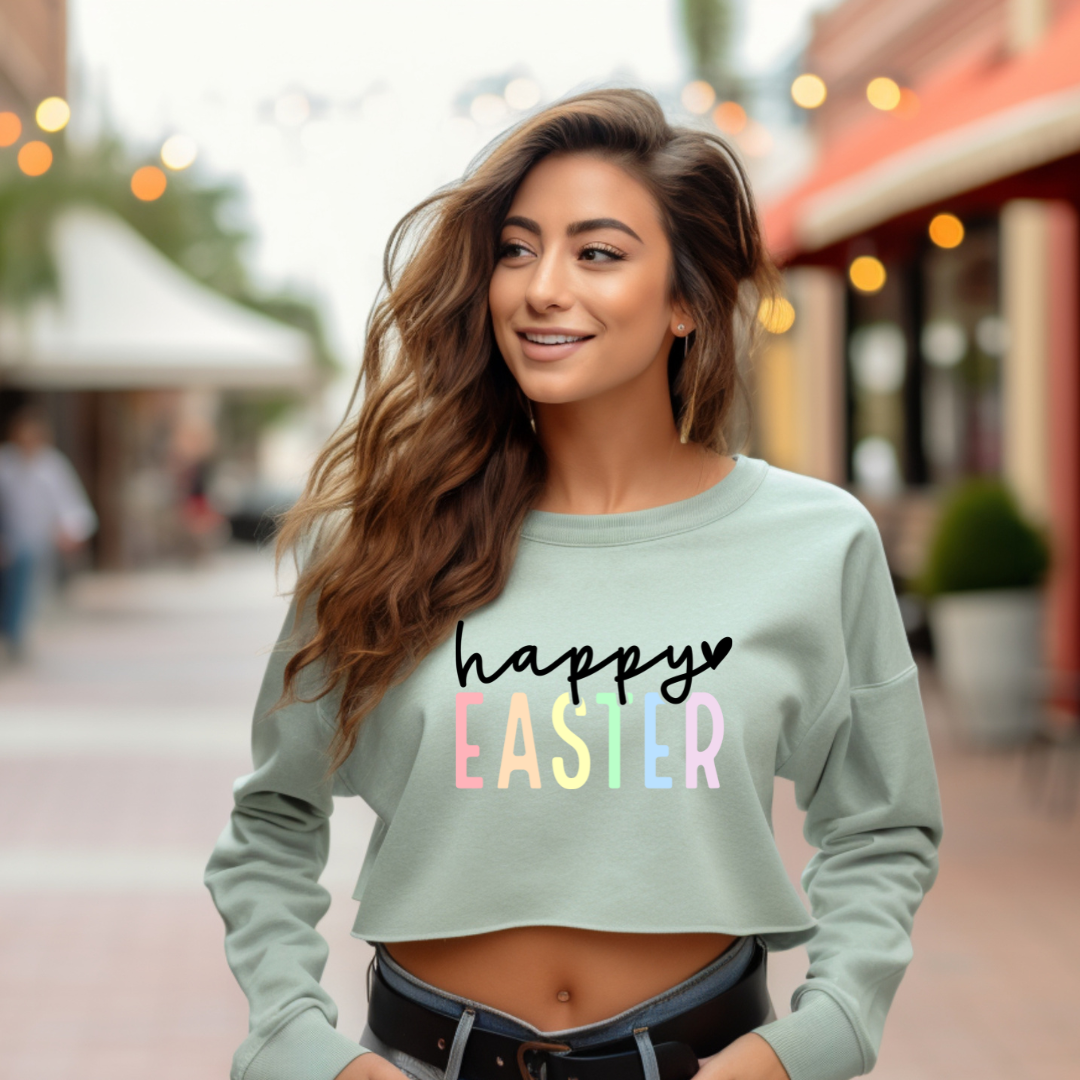 Easter- Cropped Hoodie/Sweatshirt