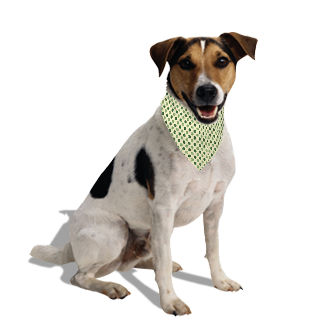 Yellow Clover - Dog Bandanas Double Sided with Buckle