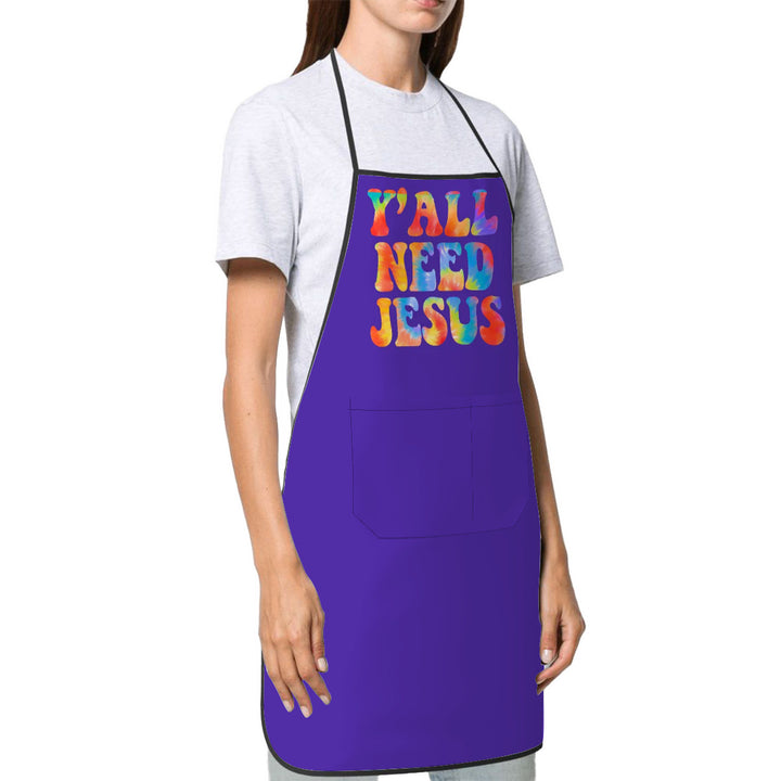 Y'All Need Jesus -  Adult Apron with Pockets
