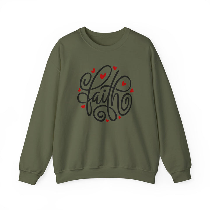 Faith Hearts - Unisex Heavy Blend™ Crewneck Sweatshirt