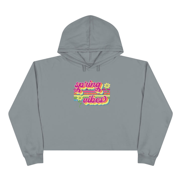 Spring Vibes Retro - Crop Hoodie