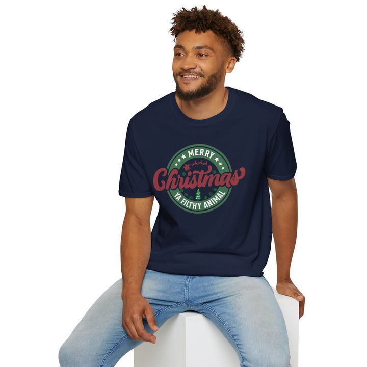 Merry Christmas Ya Filthy Animal - Unisex Softstyle T-Shirt