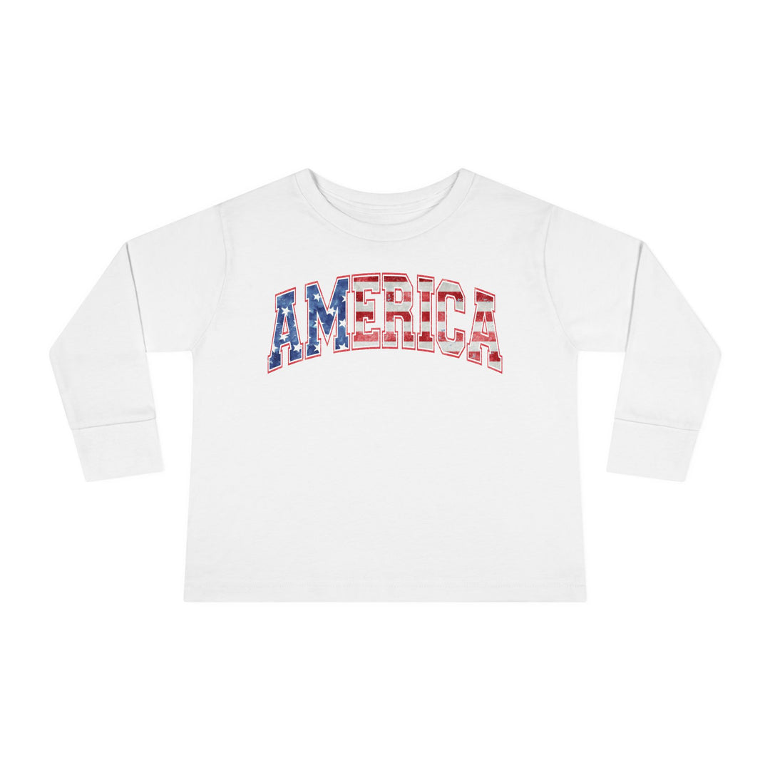 America - Toddler Long Sleeve Tee