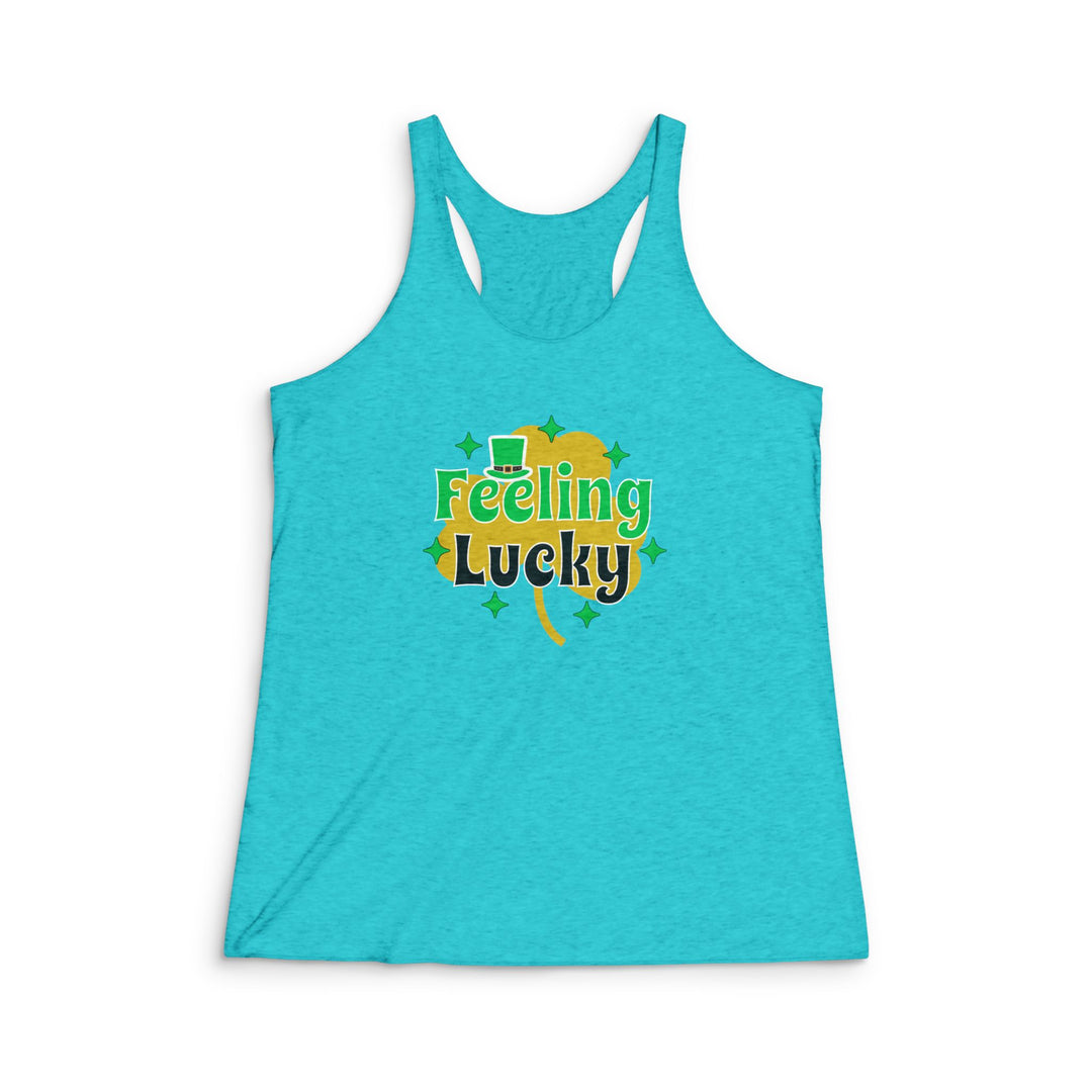 Feeling Lucky - Women's Tri-Blend Racerback Tank