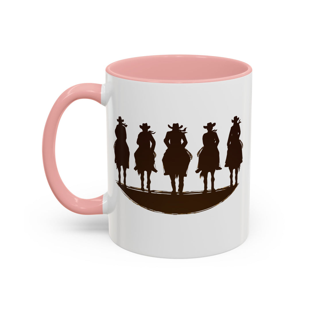 Cowboy Silhouette - Accent Coffee Mug (11, 15oz)