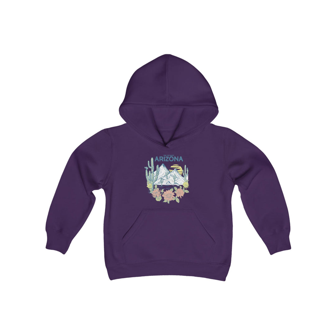 Feel The Sunset Arizona - Youth Heavy Blend Hooded Sweatshirt