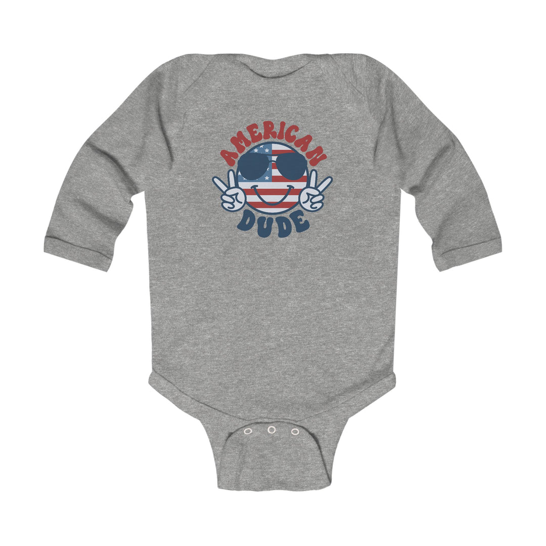 American Dude - Infant Long Sleeve Bodysuit