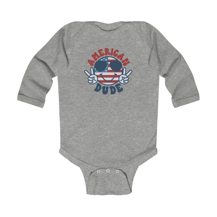 American Dude - Infant Long Sleeve Bodysuit